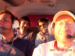 Pramod, Bhupesh, Ravi, and Adam in N4372J
