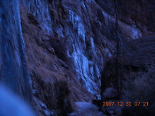 Zion National Park - low-light, pre-dawn Virgin River walk