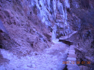 Zion National Park - low-light, pre-dawn Virgin River walk