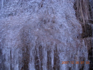 28 6cw. Zion National Park - low-light, pre-dawn Virgin River walk - ice