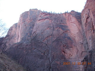 43 6cw. Zion National Park - low-light, pre-dawn Virgin River walk