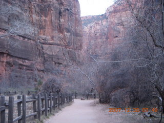 Zion National Park - low-light, pre-dawn Virgin River walk