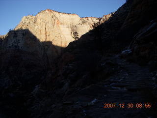 Zion National Park- Observation Point hike - Angels' Landing silhouette