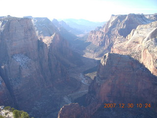 123 6cw. Zion National Park- Observation Point hike - view from the top