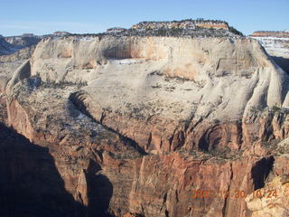 124 6cw. Zion National Park- Observation Point hike - view from the top