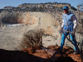 Zion National Park- Observation Point hike - Adam - view from the top