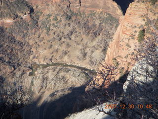 154 6cw. Zion National Park- Observation Point hike - view from the top