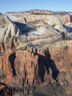 156 6cw. Zion National Park- Observation Point hike - view from the top