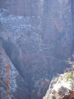 168 6cw. Zion National Park- Observation Point hike - view from the top