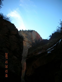 238 6cw. Zion National Park- Observation Point hike (old Nikon Coolpix S3) - slot canyon