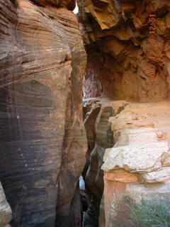 Zion National Park- Observation Point hike (old Nikon Coolpix S3) - slot canyon