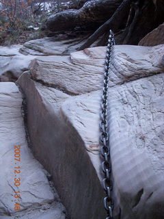 Zion National Park- Hidden Canyon hike - chains