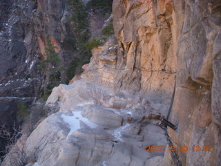 Zion National Park- Hidden Canyon hike - chains