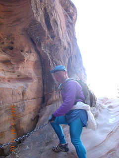 311 6cw. Zion National Park- Hidden Canyon hike - Adam