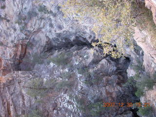 Zion National Park- Hidden Canyon hike - serious ice on path