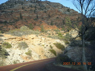 Zion National Park - driving on the road