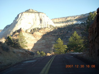 Zion National Park - driving on the road