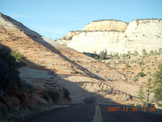 Zion National Park - driving on the road