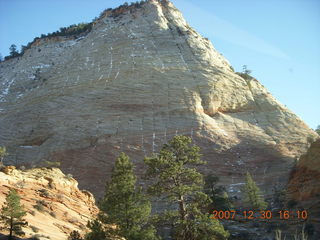 377 6cw. Zion National Park - driving on the road