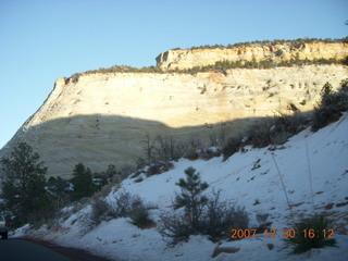 Zion National Park - driving on the road