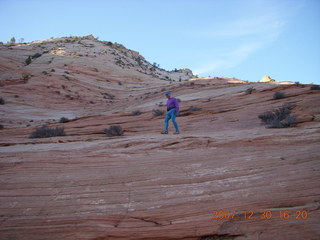 384 6cw. Zion National Park - slickrock - Adam