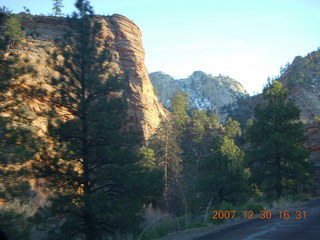 Zion National Park - driving on the road