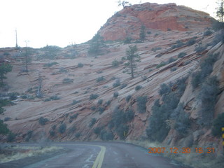 408 6cw. Zion National Park - driving on the road