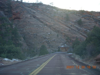 409 6cw. Zion National Park - driving on the road