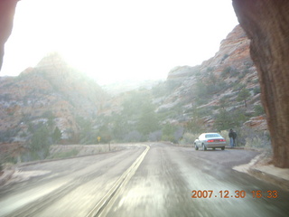 Zion National Park - slickrock - gymnastic girl