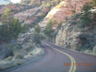 Zion National Park - driving on the road