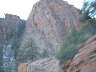 Zion National Park - driving on the road