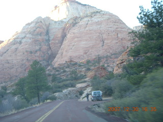416 6cw. Zion National Park - driving on the road
