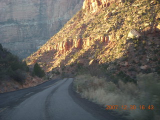 429 6cw. Zion National Park - driving on the road