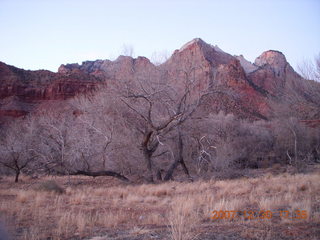 448 6cw. Zion National Park - Watchman Trail hike at sunset