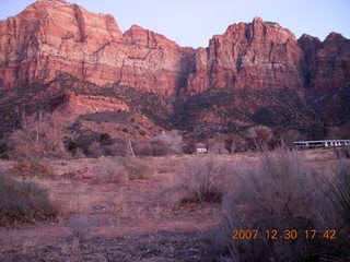 457 6cw. Zion National Park - Watchman Trail hike at sunset