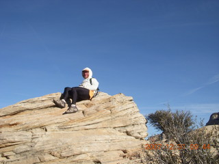 778 6cx. Zion National Park - sunrise Angels Landing hike - Adam - top
