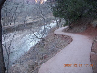 Zion National Park - low-light, pre-dawn Virgin River walk