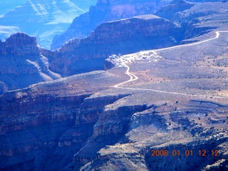 34 6d1. aerial - Grand Canyon West - Guano Point and Skywalk