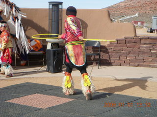 48 6d1. Grand Canyon West - native dancer in Skywalk area