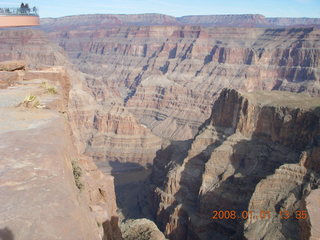 57 6d1. Grand Canyon West - view from Skywalk area