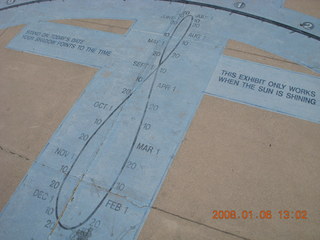 Tucson - science museum - sundial with annalemma