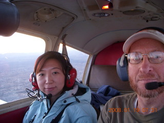Sonia and Adam flying in N4372J