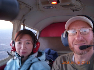 Sonia and Adam flying in N4372J