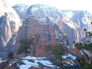 122 6eu. Zion National Park - west rim hike - view of Angels Landing