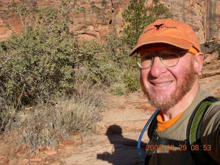 814 6ev. Zion National Park - Angels Landing hike - Adam