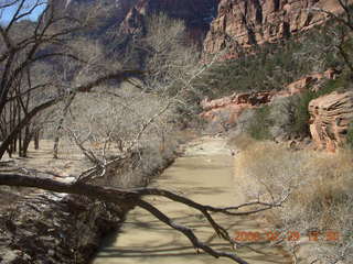 Zion National Park - sunset along the Virgin River
