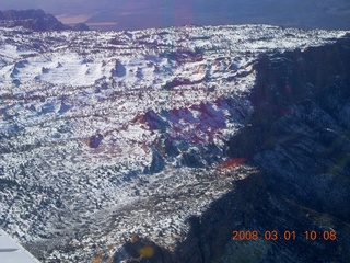 77 6f1. aerial - Utah near Zion National Park