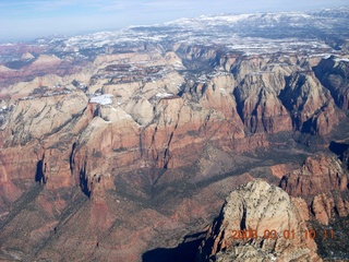 84 6f1. aerial - Zion National Park