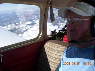 125 6f1. Adam flying N4372J near Zion