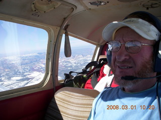 126 6f1. Adam flying N4372J near Zion